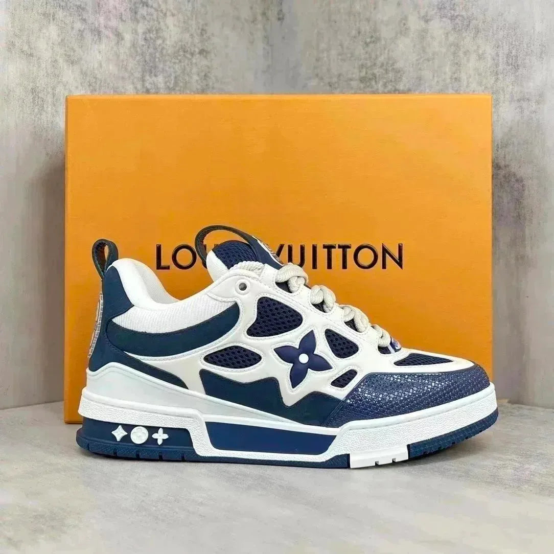 Tênis Louis Vuitton LV Trainer Branco/Azul